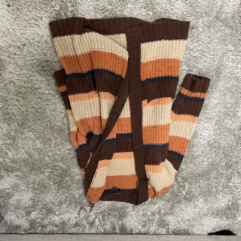 Multicolored fall cardigan. Super soft and cozy material.
